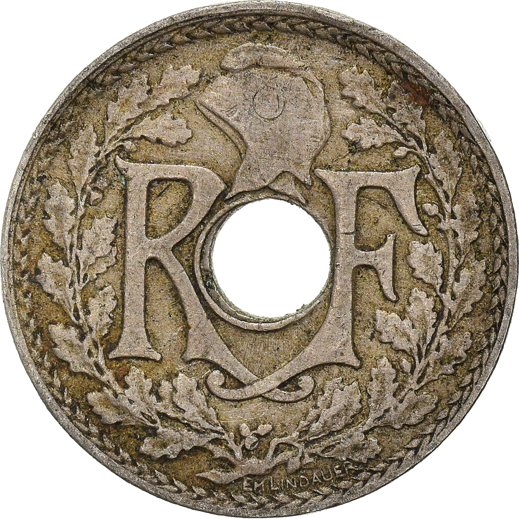 Moneda, Francia, 5 Centimes, 1918