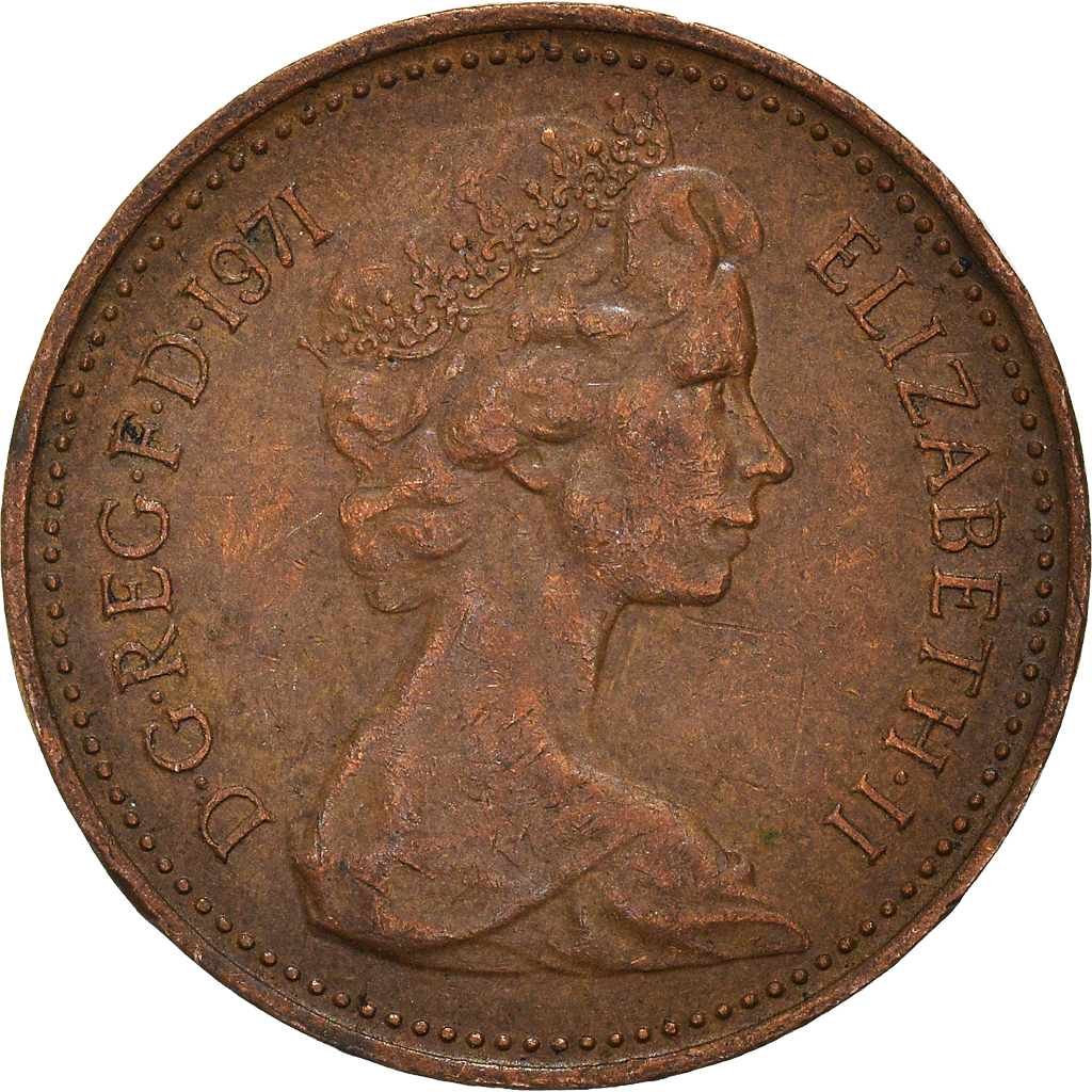 Moneda, Gran Bretaña, New Penny, 1971