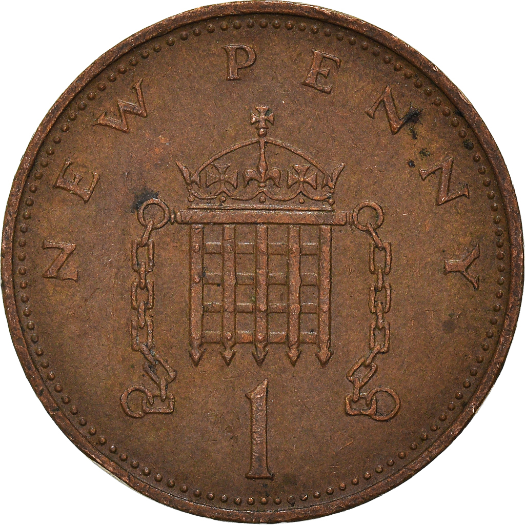 Moneda, Gran Bretaña, New Penny, 1971