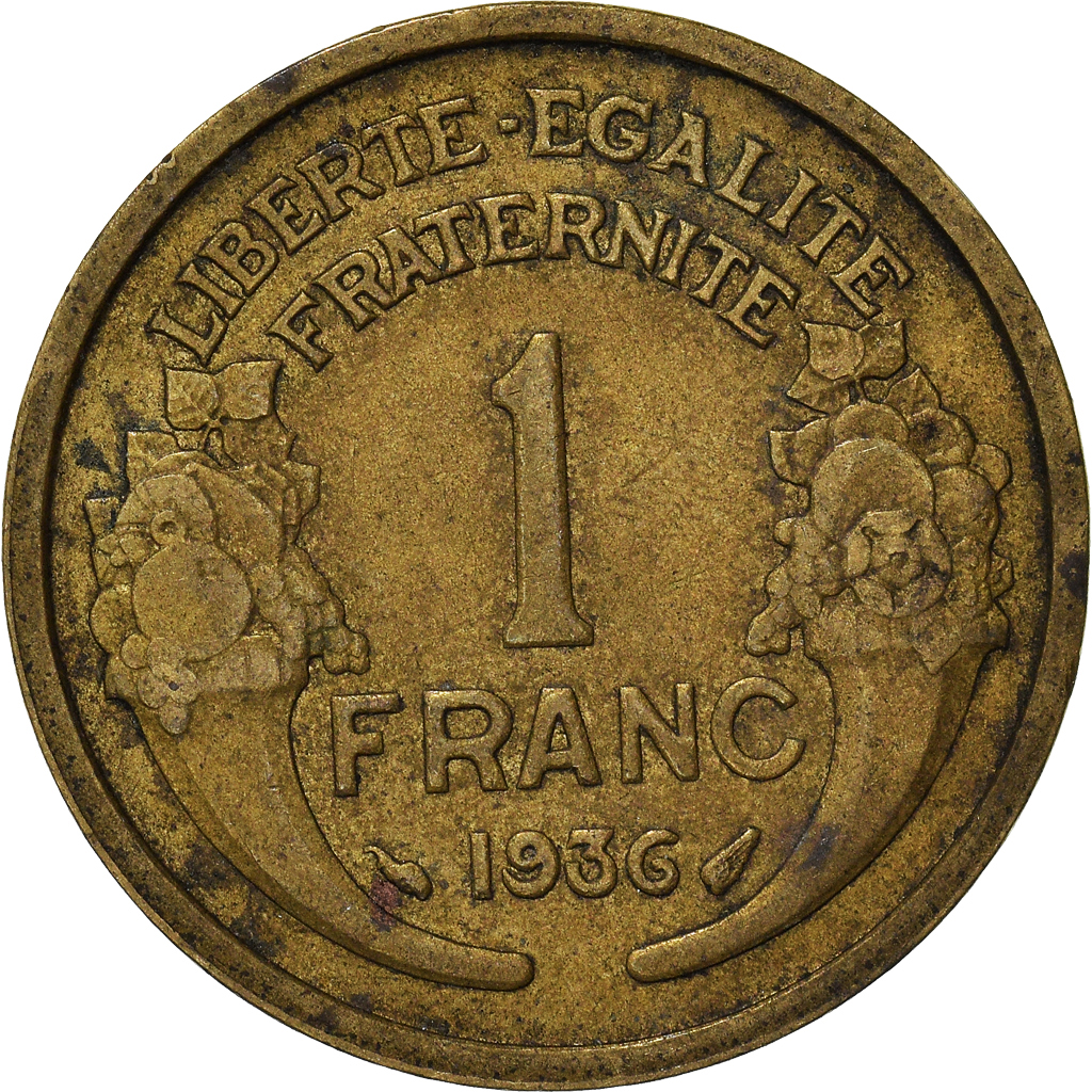 Moneda, Francia, Franc, 1936