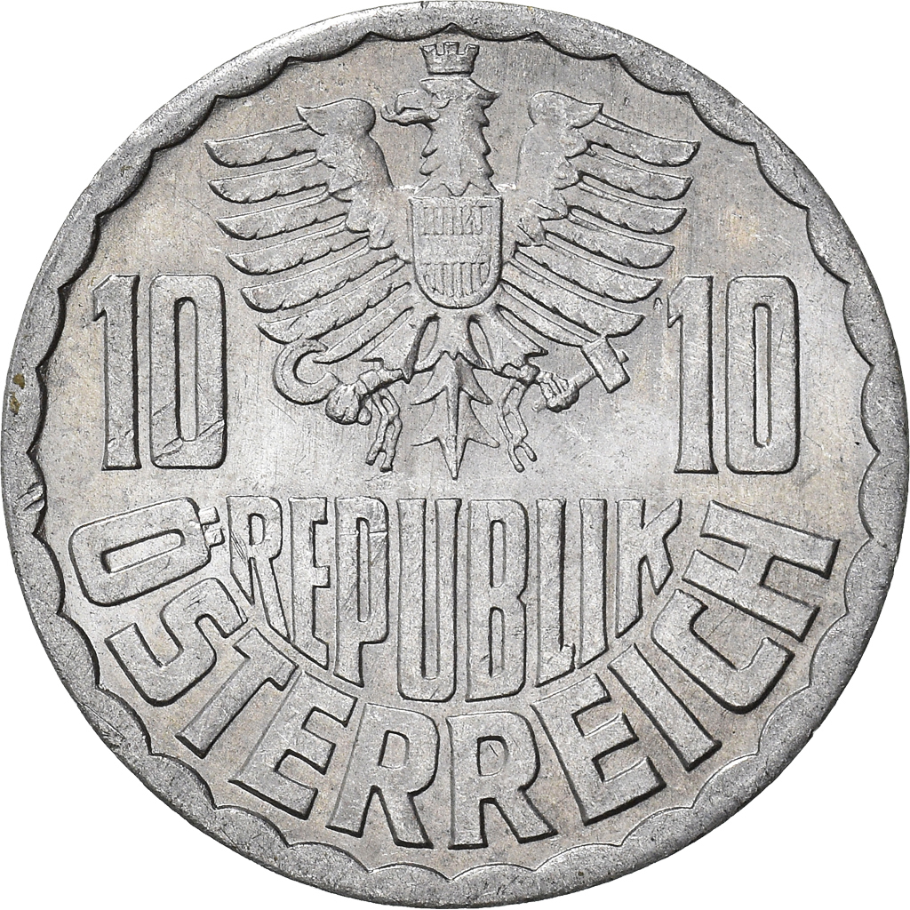 Moneda, Austria, 10 Groschen, 1966