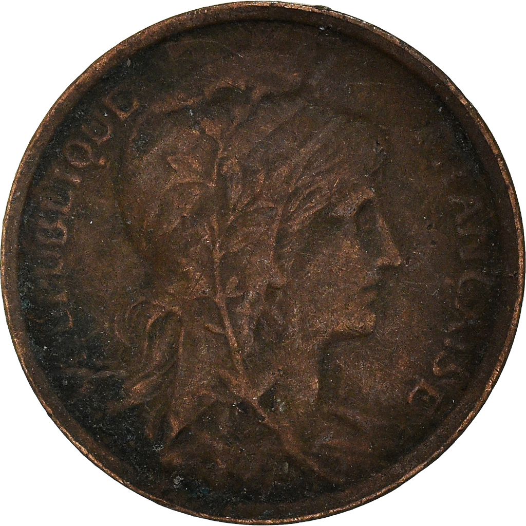Moneda, Francia, Centime, 1912