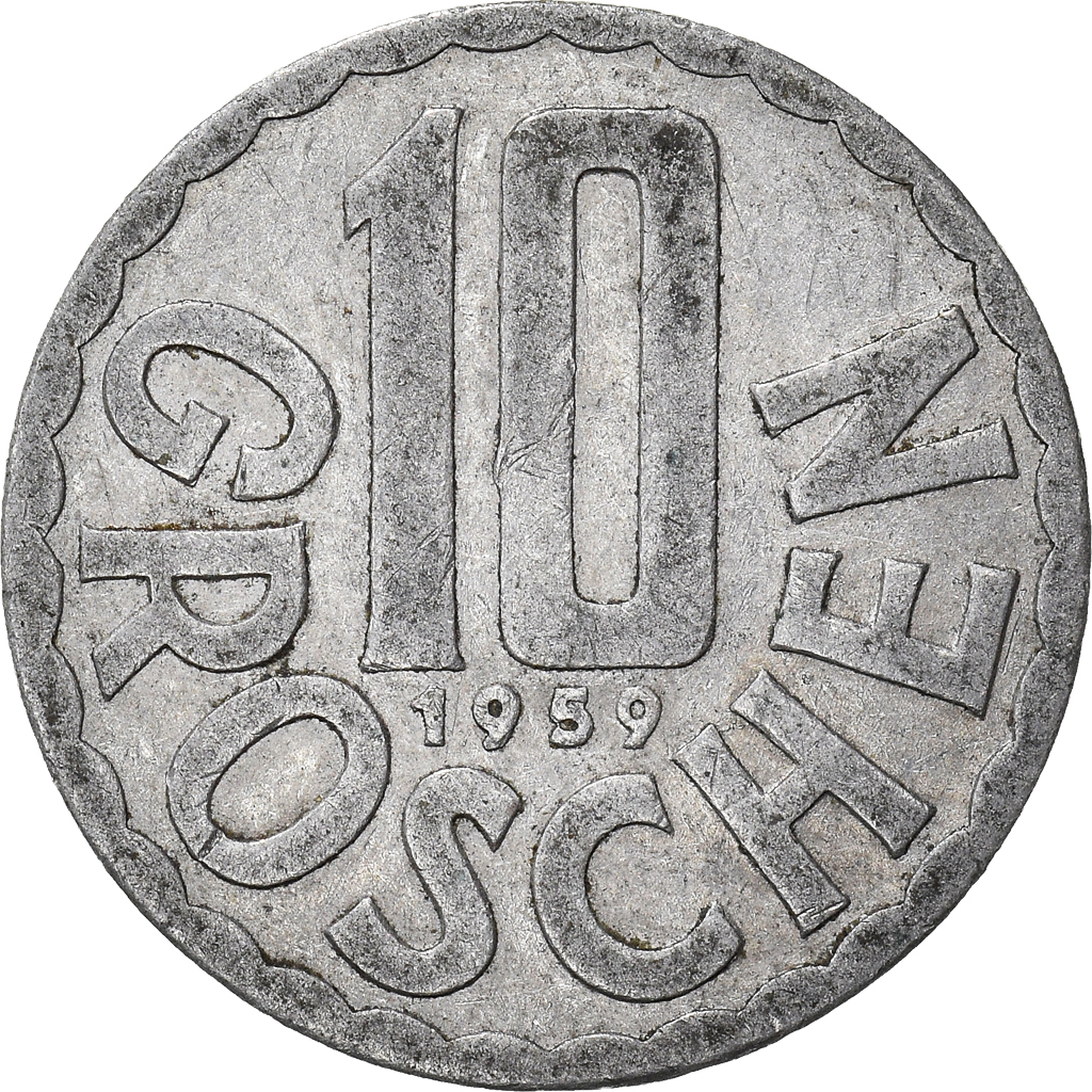 Moneda, Austria, 10 Groschen, 1959