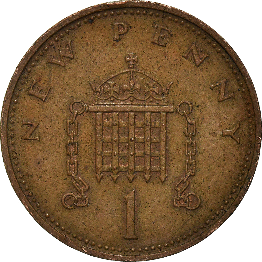 Moneda, Gran Bretaña, New Penny, 1971