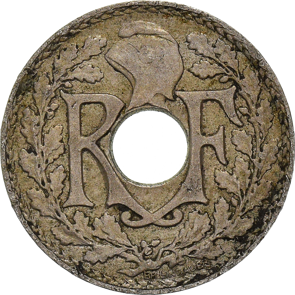 Moneda, Francia, 5 Centimes, 1936