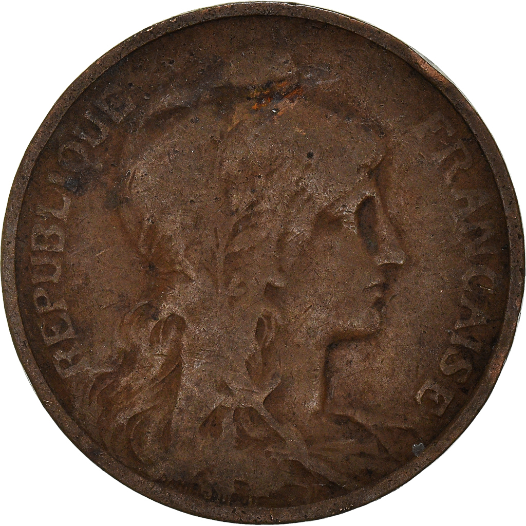 Moneda, Francia, 5 Centimes, 1911