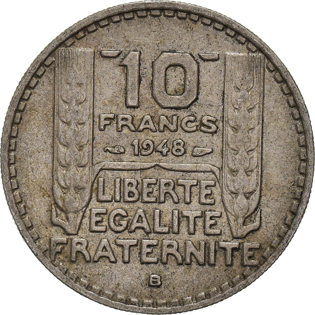 Moneda, Francia, 10 Francs, 1948