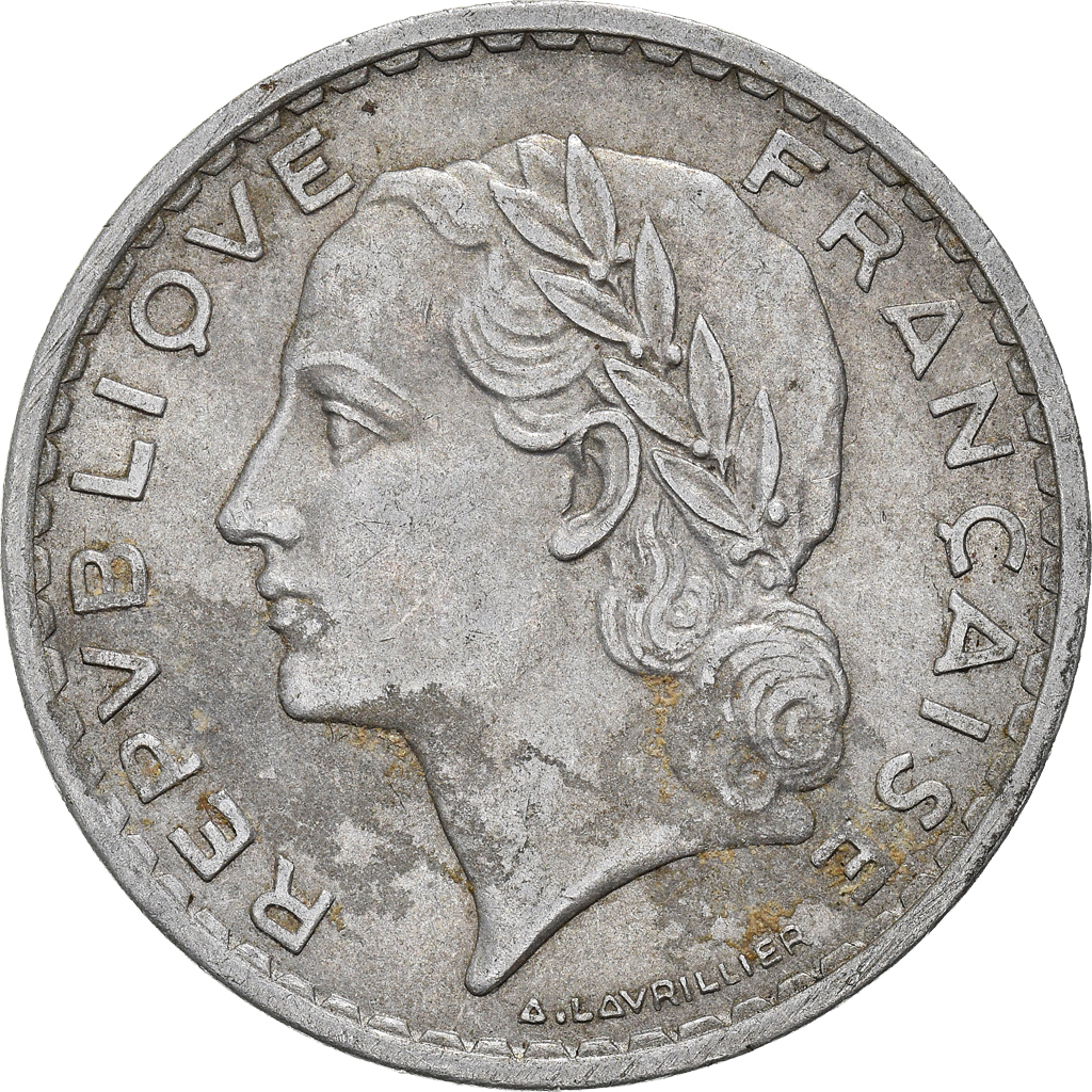 Moneda, Francia, 5 Francs, 1950