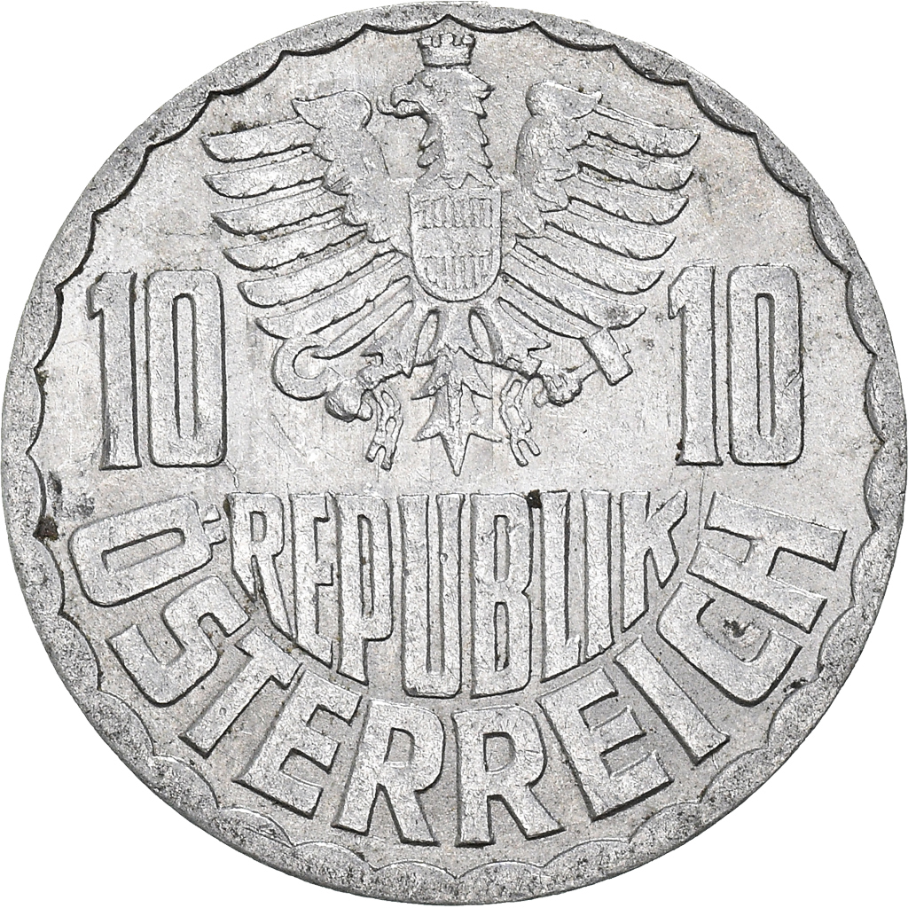 Moneda, Austria, 10 Groschen, 1962