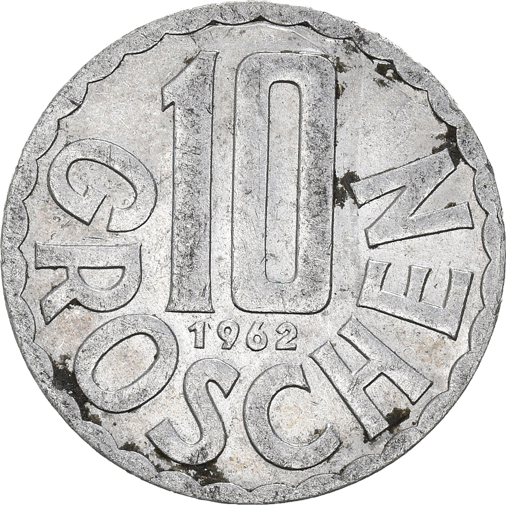 Moneda, Austria, 10 Groschen, 1962