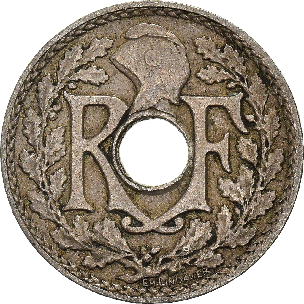 Moneda, Francia, 5 Centimes, 1924