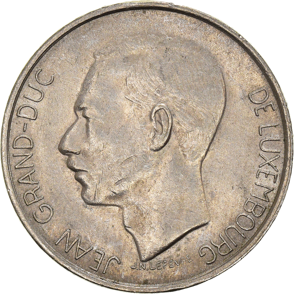 Moneda, Luxemburgo, 5 Francs, 1971
