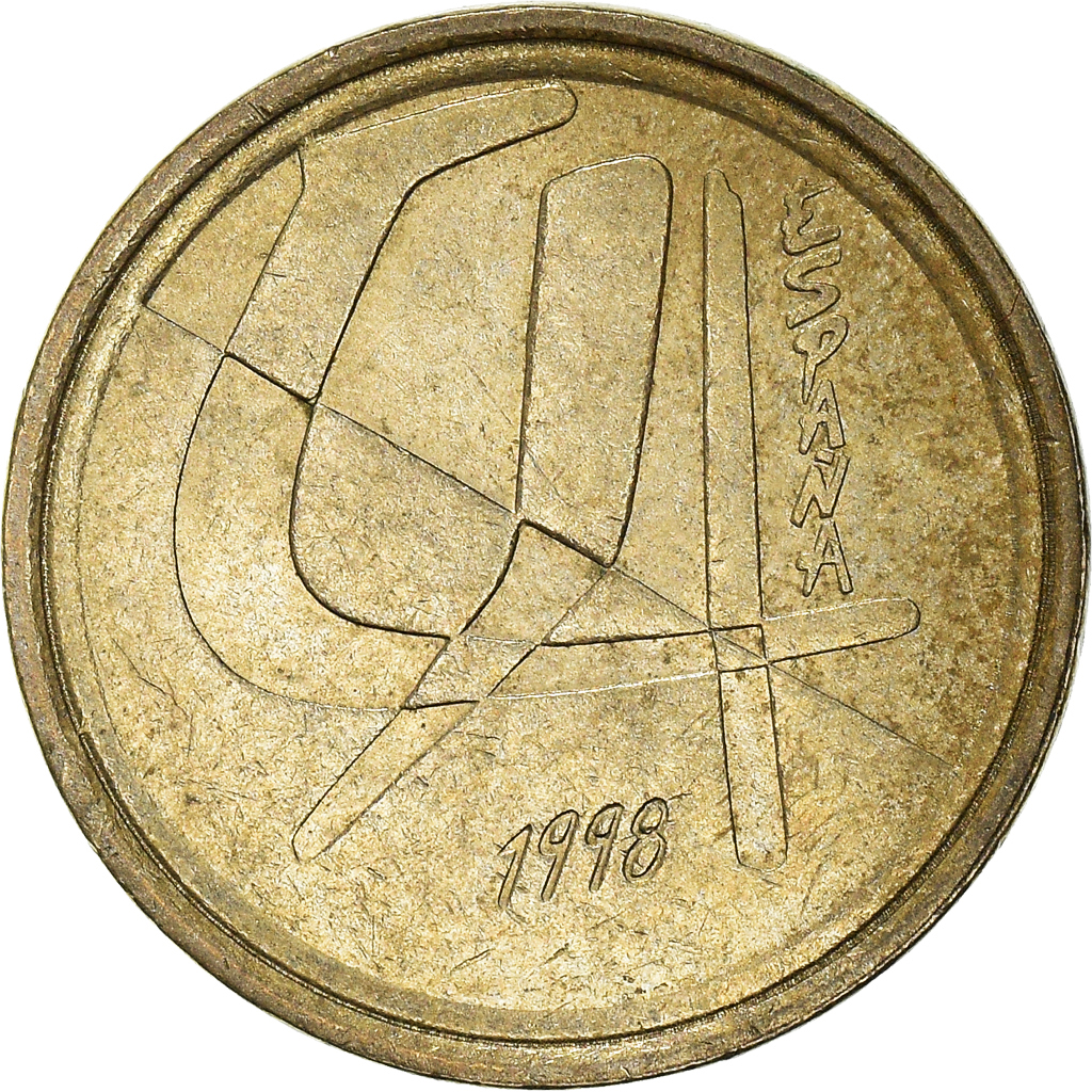 Moneda, España, 5 Pesetas, 1998