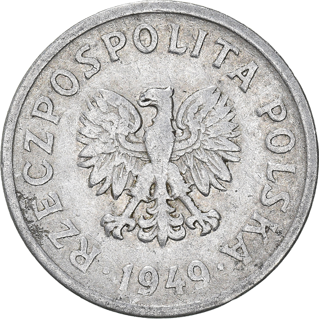Moneda, Polonia, 10 Groszy, 1949