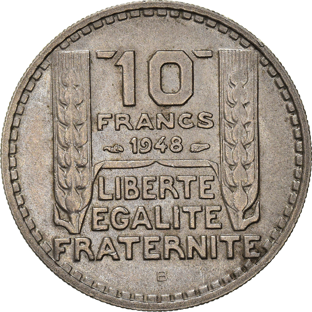 Moneda, Francia, 10 Francs, 1948