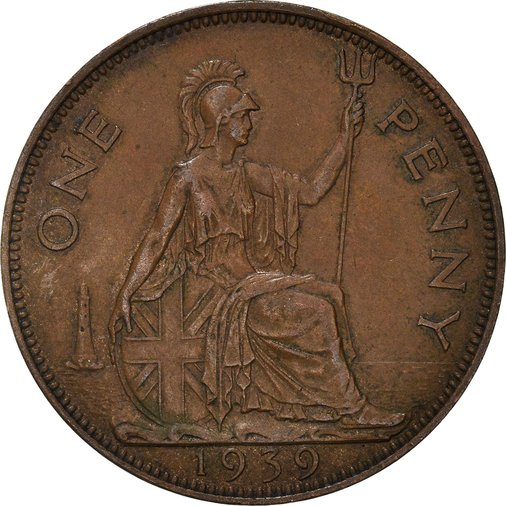 Moneda, Gran Bretaña, 1939