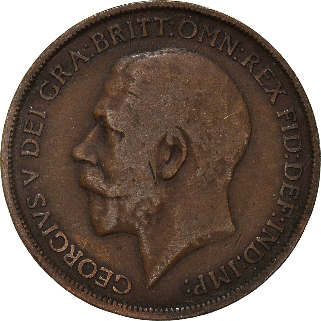 Moneda, Gran Bretaña, Penny, 1912