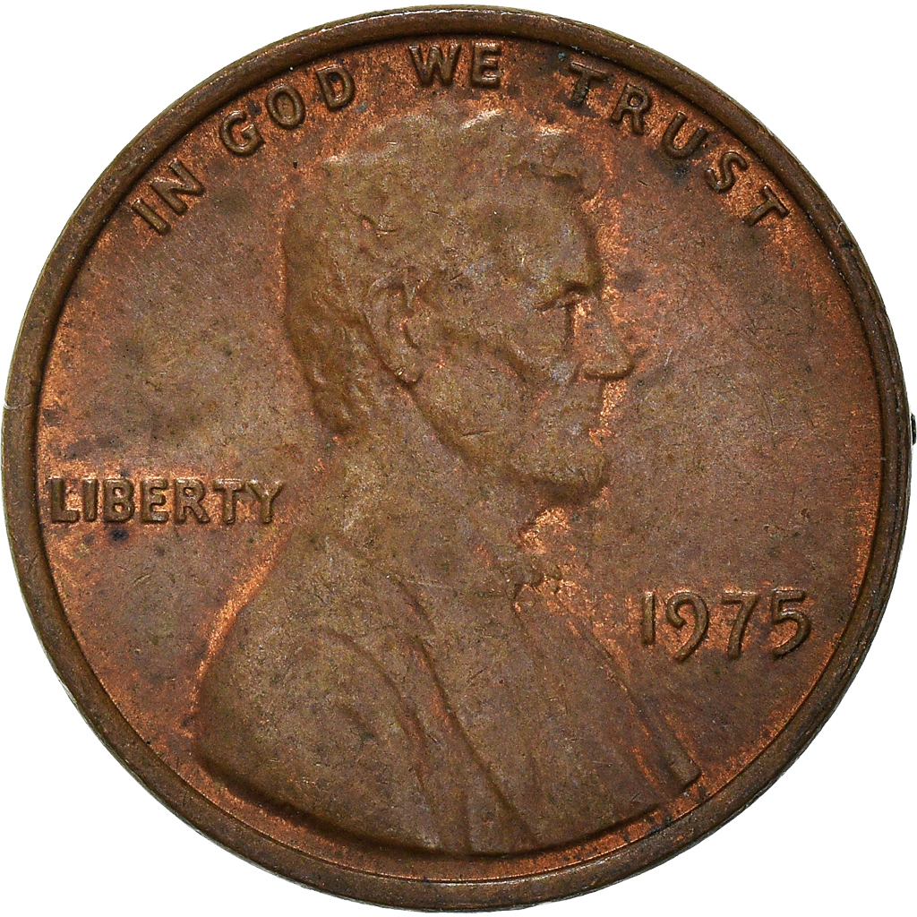 Moneda, Estados Unidos, Cent, 1975