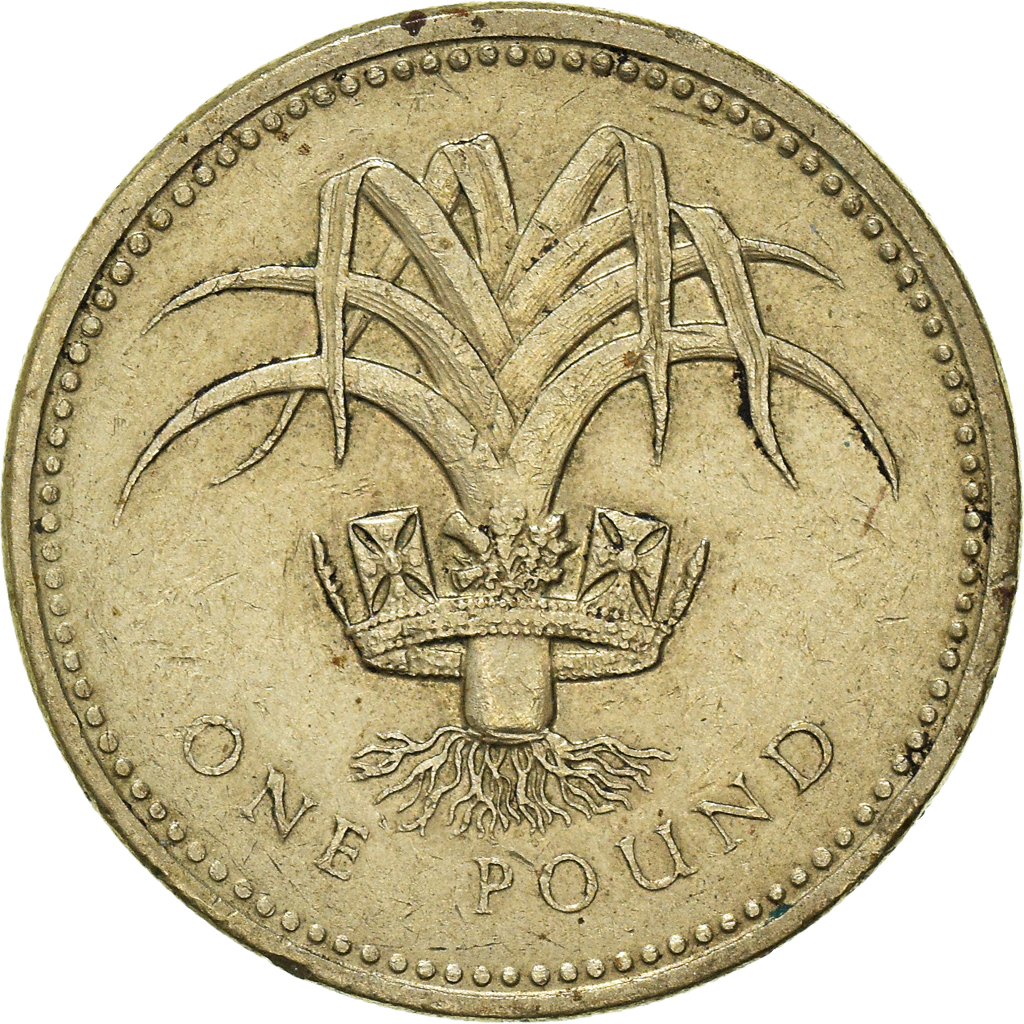 Coin, Great Britain, Pound, 1990