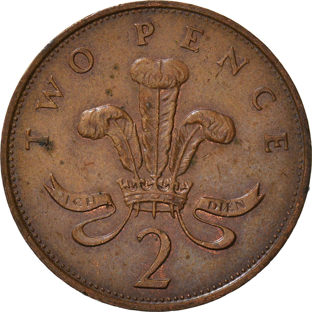Moneda, Gran Bretaña, 2 Pence, 1989