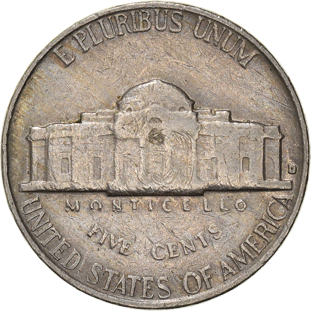 Moneda, Estados Unidos, 5 Cents, 1963
