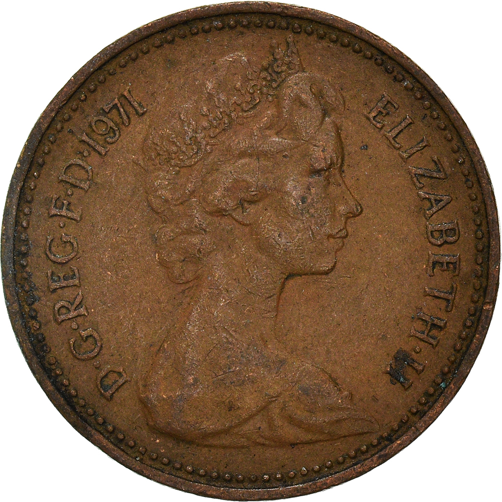 Moneda, Gran Bretaña, New Penny, 1971