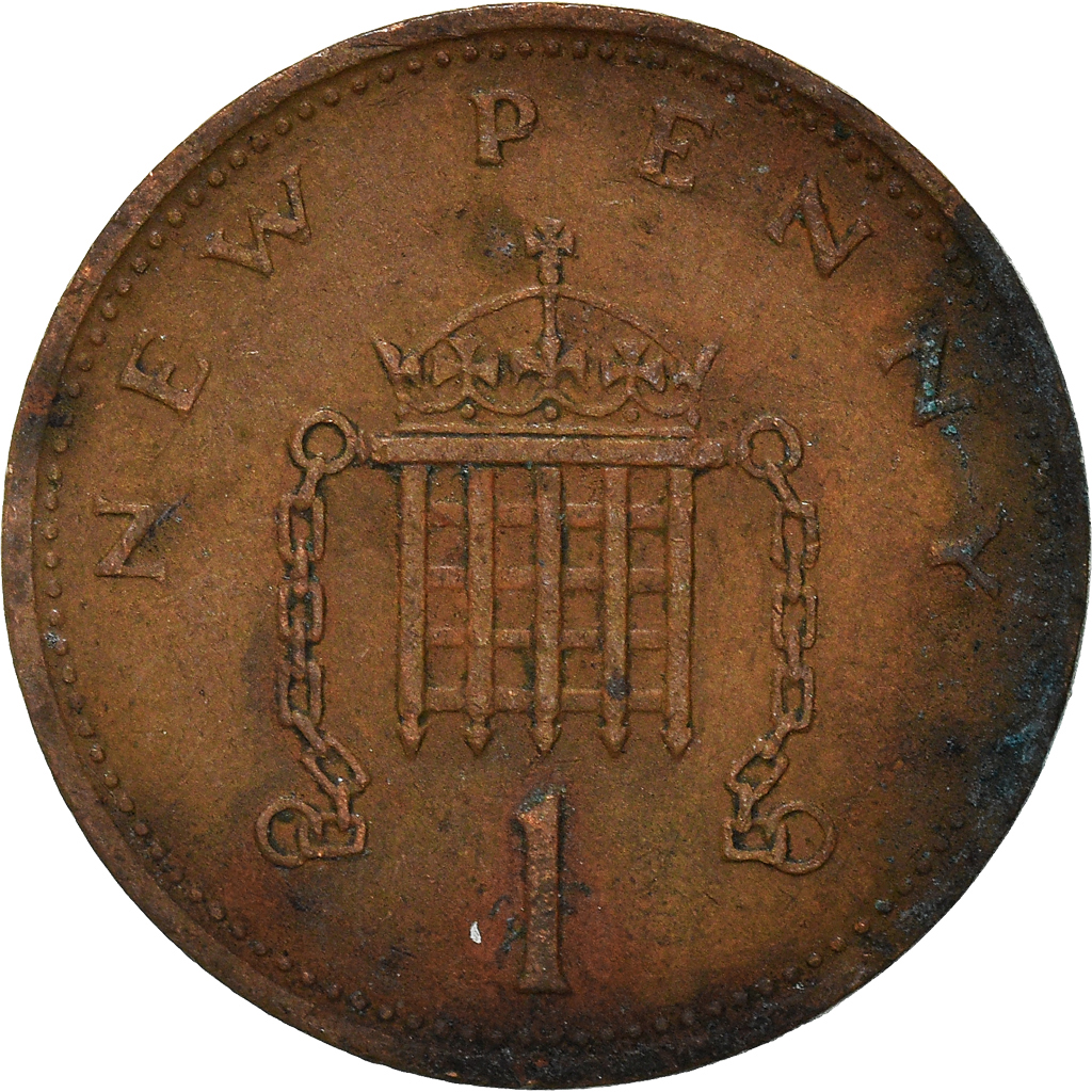 Moneda, Gran Bretaña, New Penny, 1971