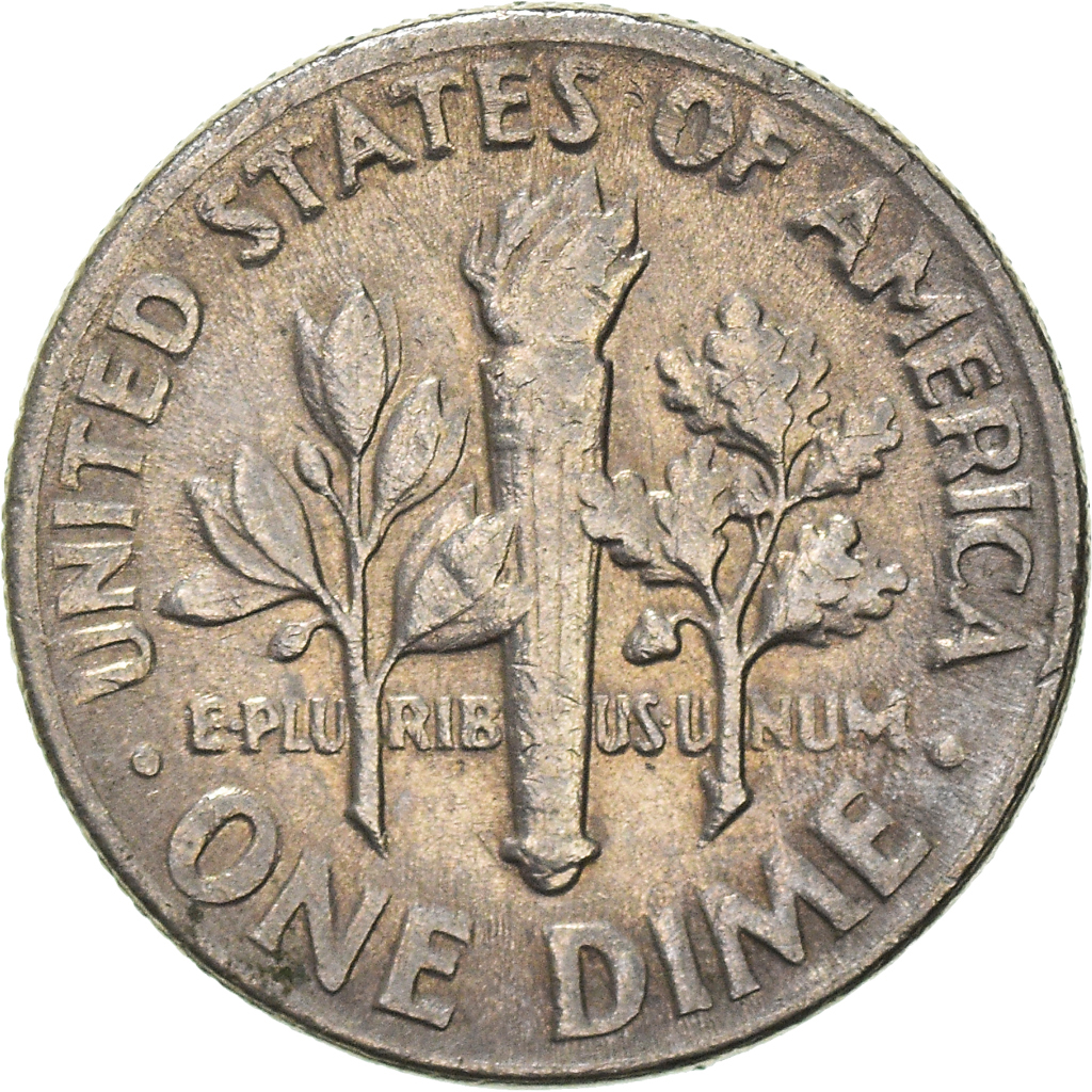 Moneda, Estados Unidos, Dime, 1971