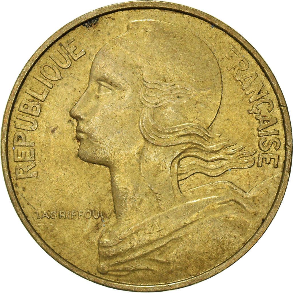 Moneda, Francia, 10 Centimes, 1983