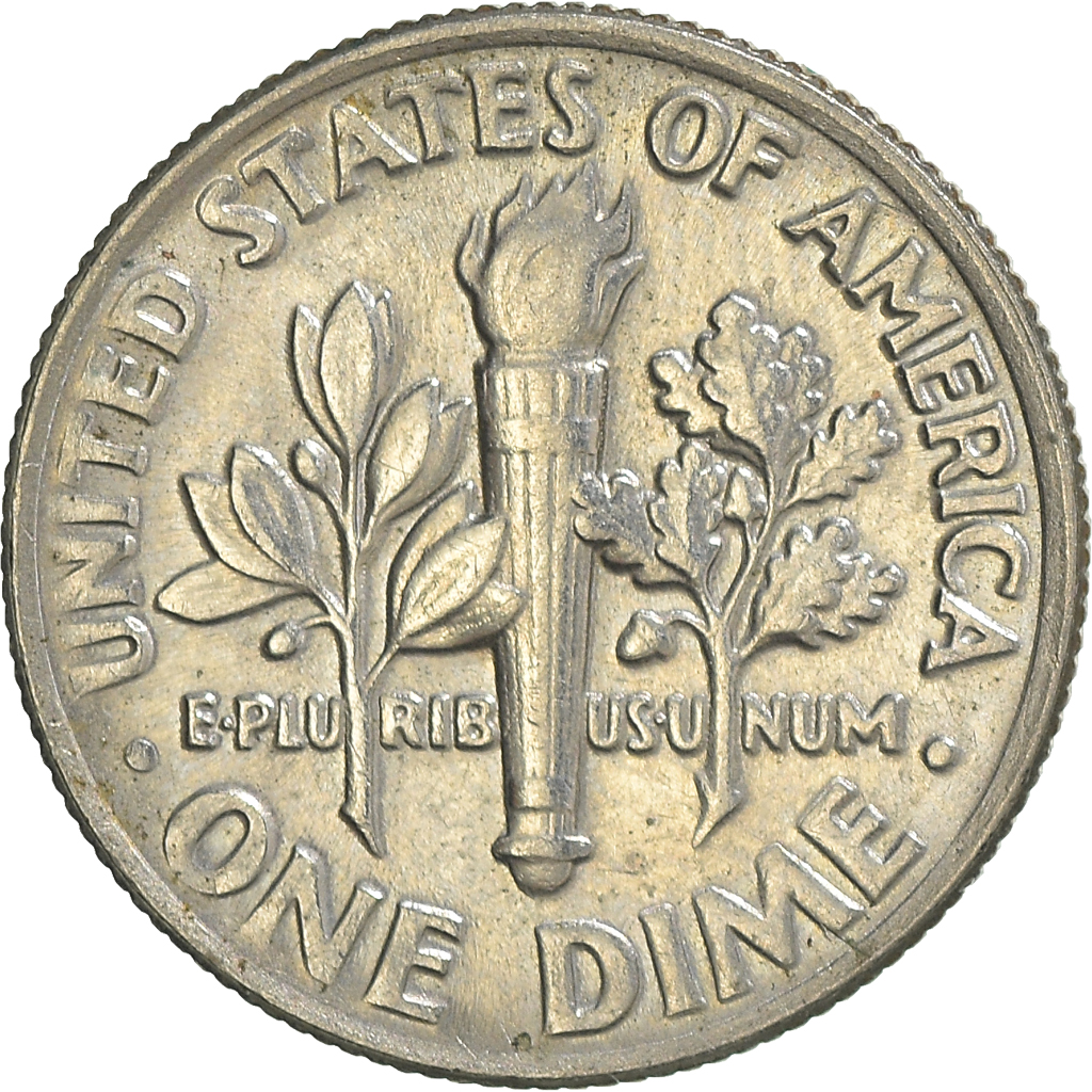 Moneda, Estados Unidos, Dime, 1986