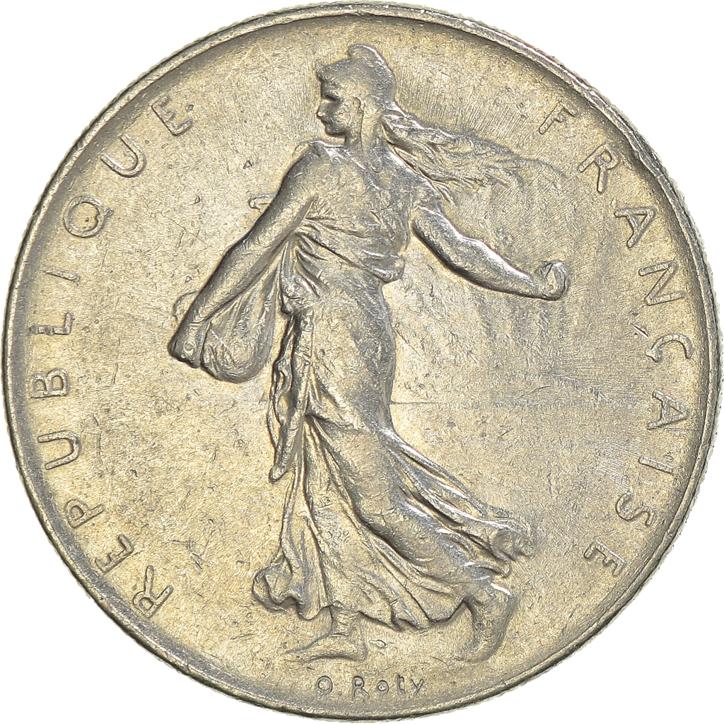 Moneda, Francia, Franc, 1976