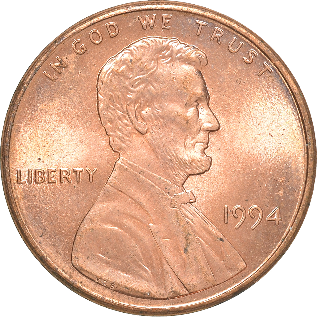 Moneda, Estados Unidos, Cent, 1994