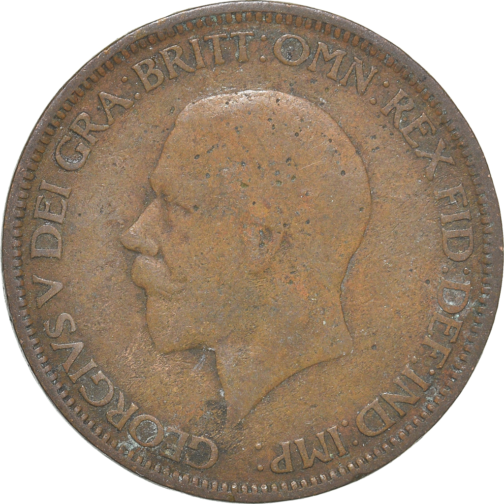 Moneda, Gran Bretaña, 1/2 Penny, 1928