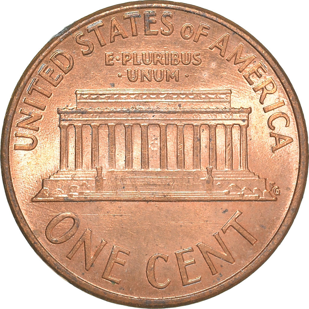 Moneda, Estados Unidos, Cent, 1990