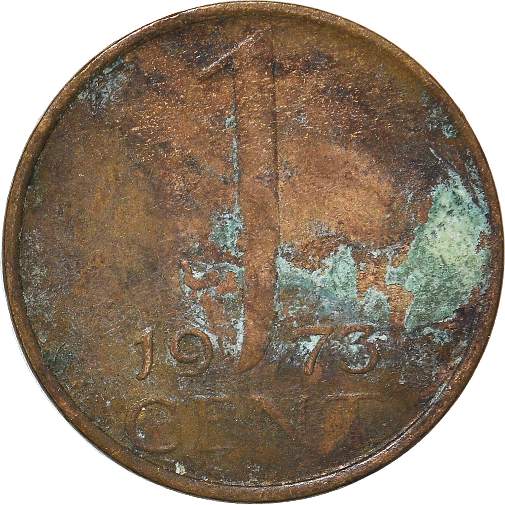 Moneda, Países Bajos, Cent, 1973