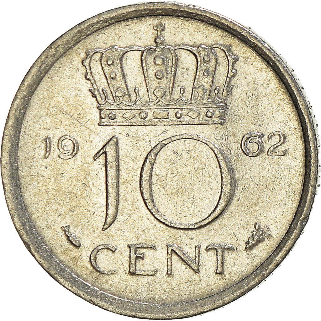 Moneda, Países Bajos, Cent, 1962