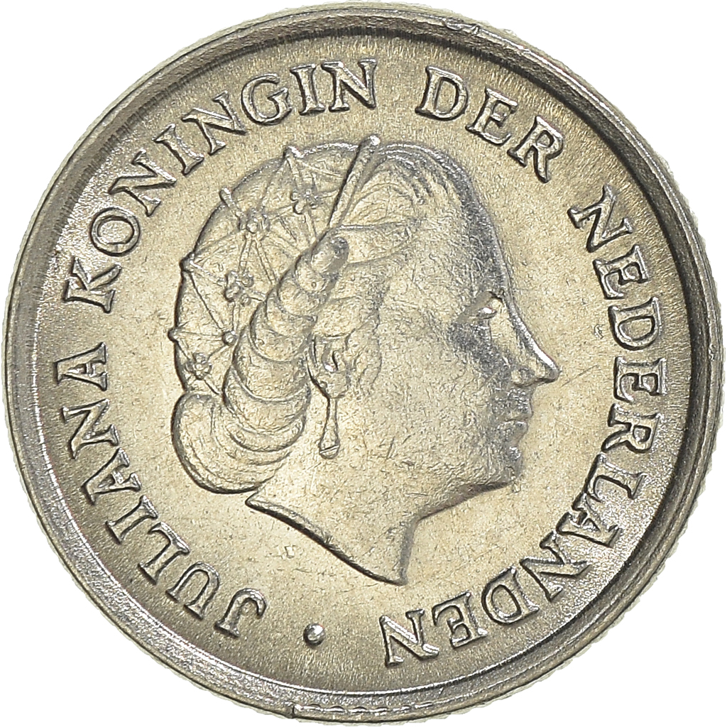 Moneda, Países Bajos, 10 Cents, 1963