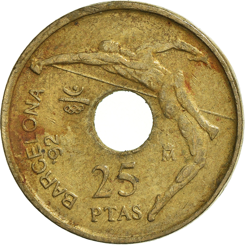 Moneda, España, 25 Pesetas, 1994