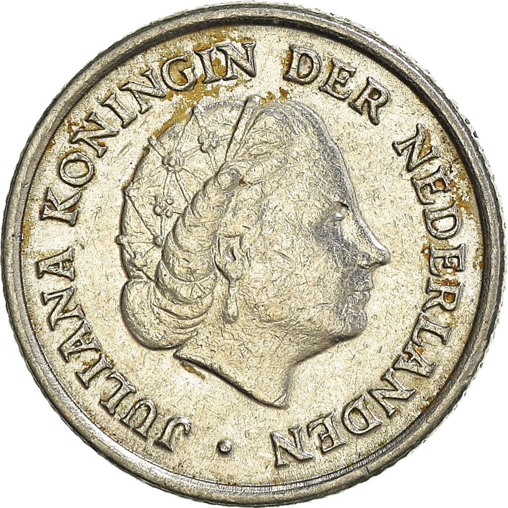 Moneda, Países Bajos, 10 Cents, 1959