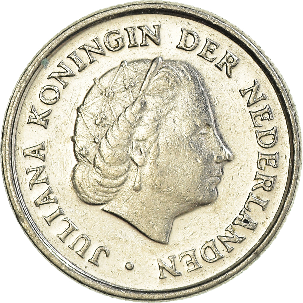 Moneda, Países Bajos, 10 Cents, 1977