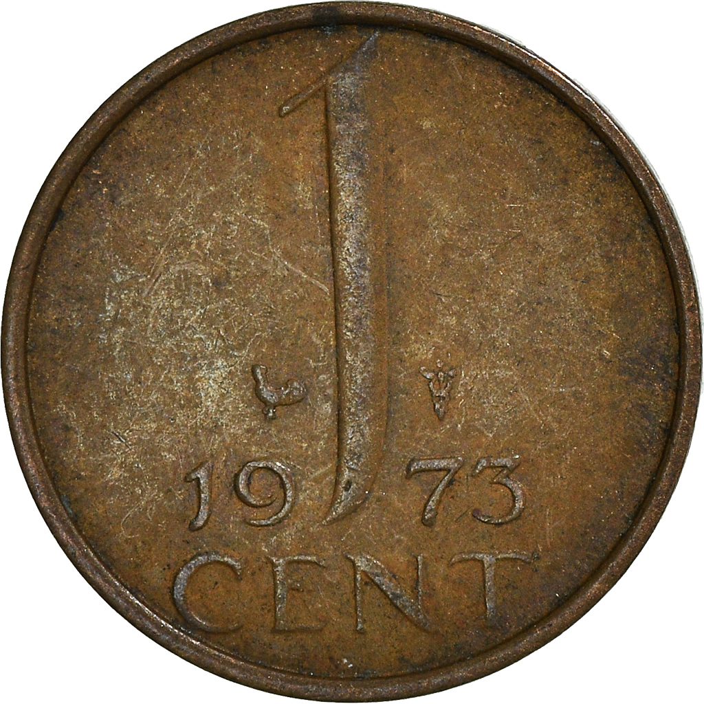 Moneda, Países Bajos, Cent, 1973