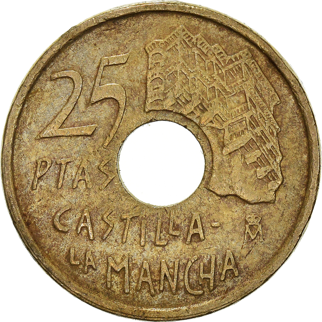 Moneda, España, 25 Pesetas, 1996