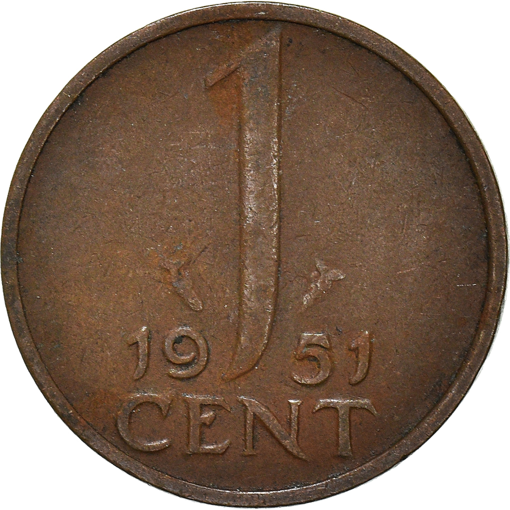 Moneda, Países Bajos, Cent, 1951