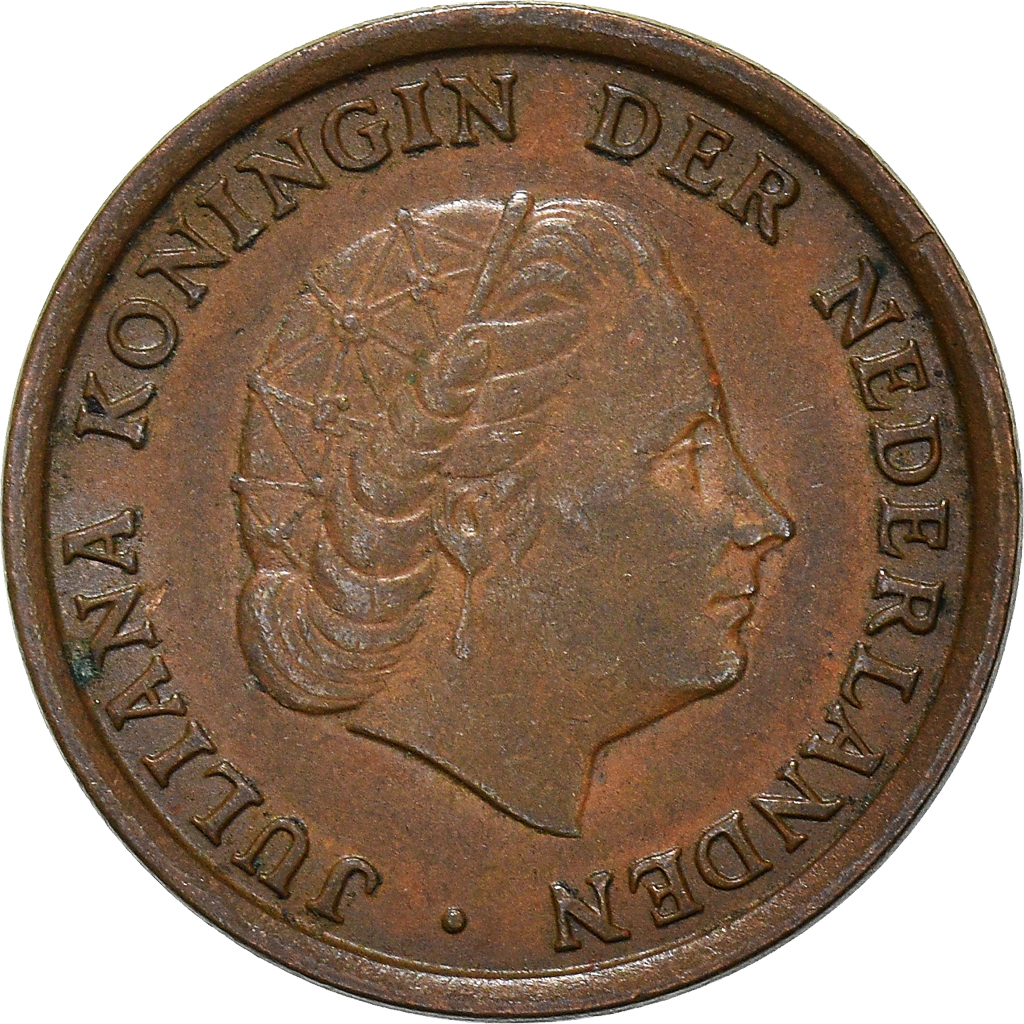Moneda, Países Bajos, Cent, 1966