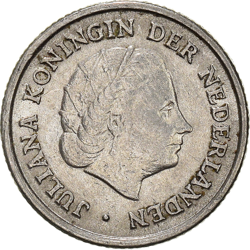 Moneda, Países Bajos, 10 Cents, 1951