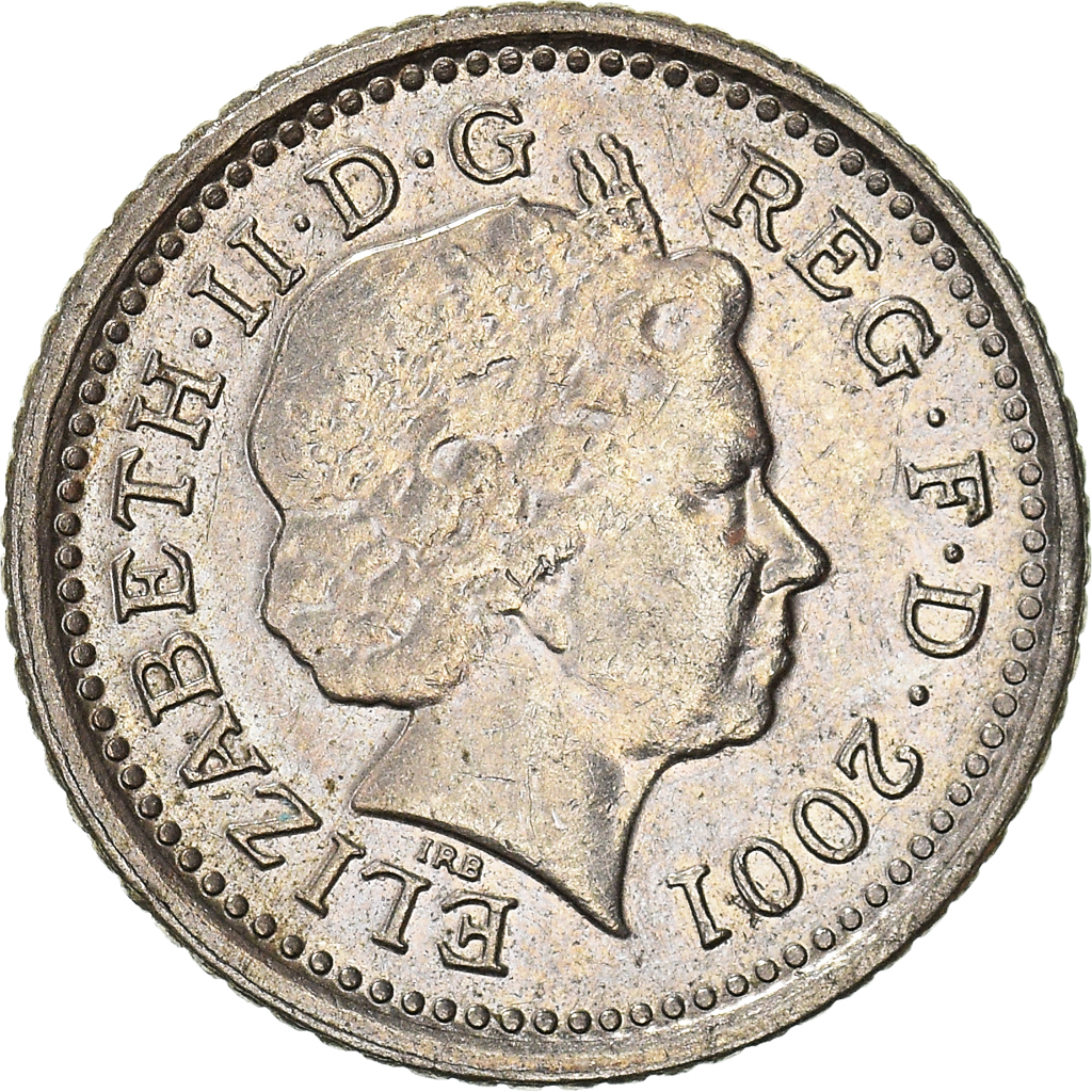 Moneda, Gran Bretaña, 5 Pence, 2001