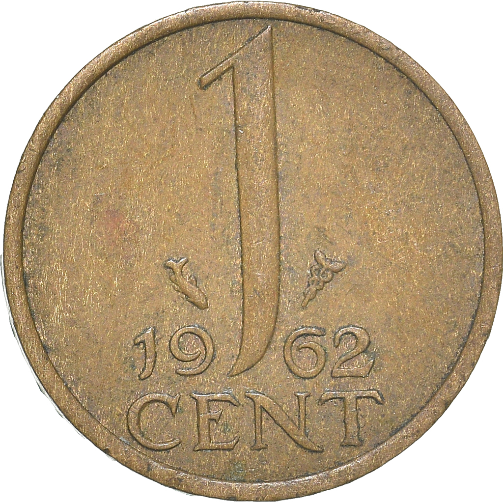 Moneda, Países Bajos, Cent, 1962