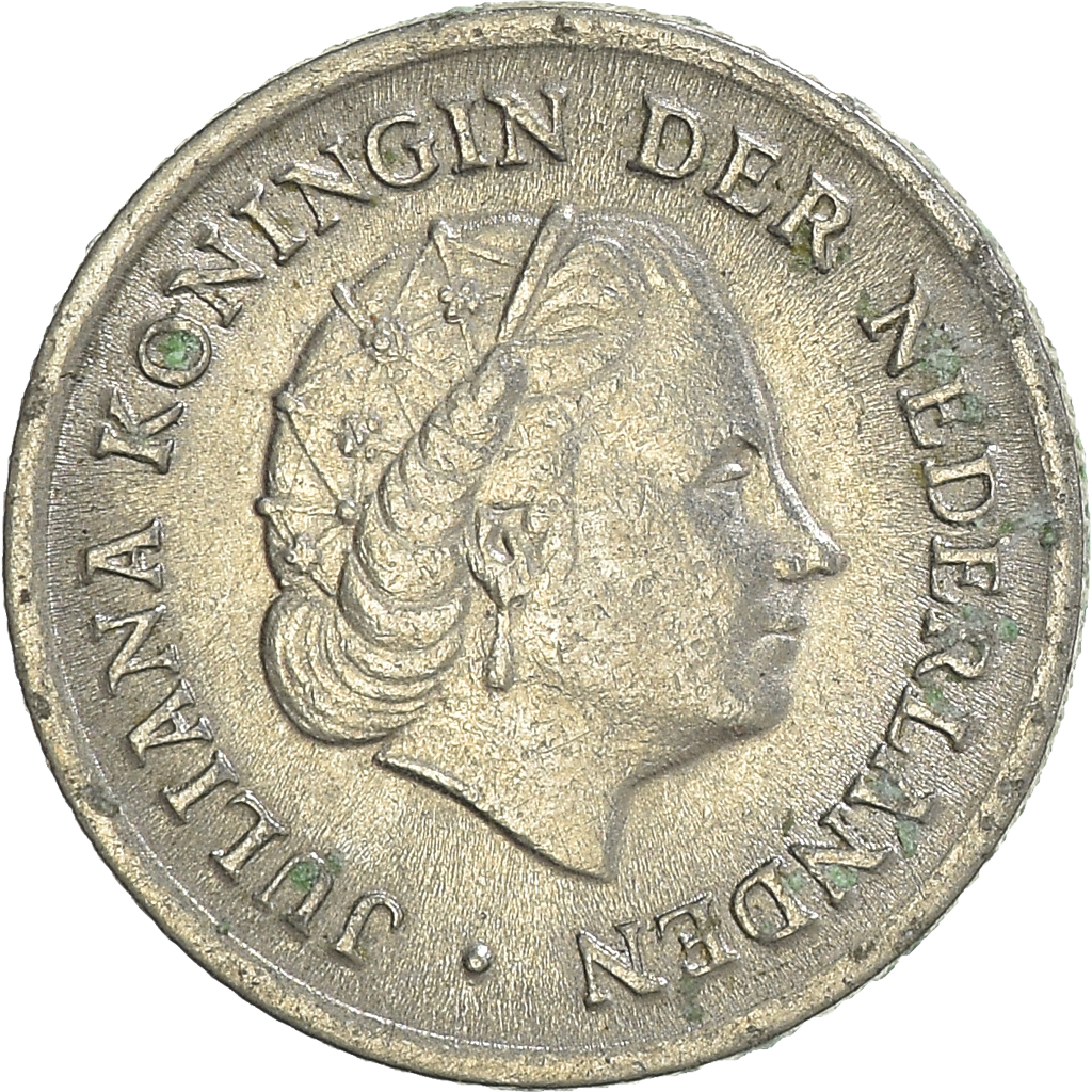 Moneda, Países Bajos, 10 Cents, 1958