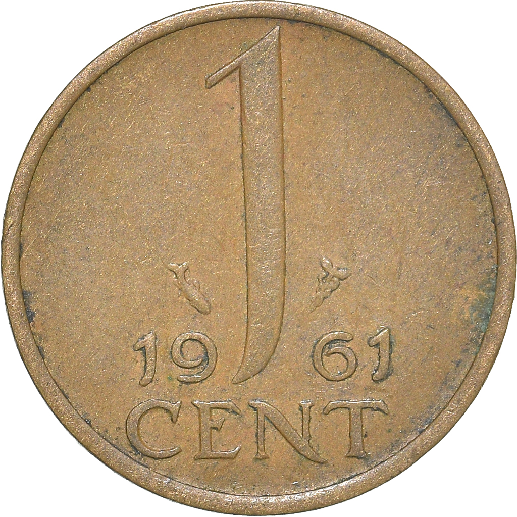 Moneda, Países Bajos, Cent, 1961