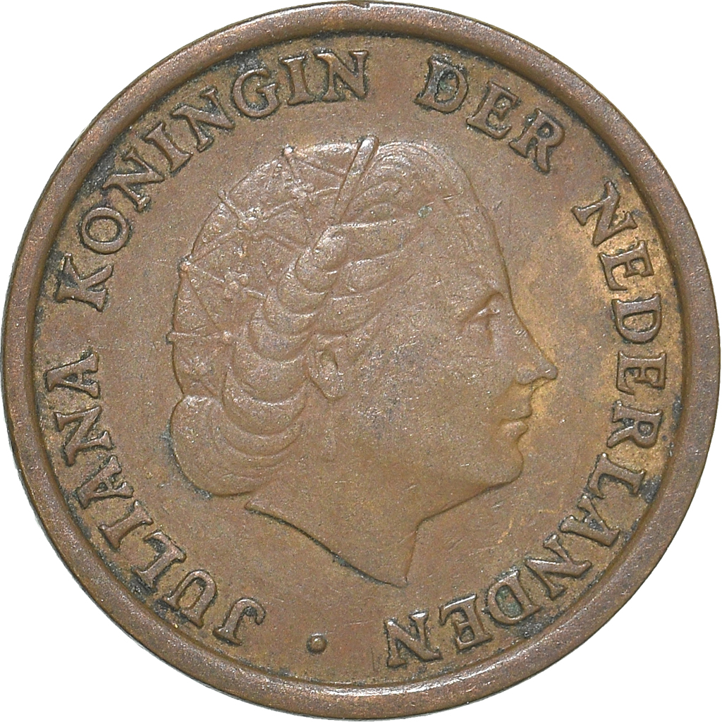 Moneda, Países Bajos, Cent, 1955